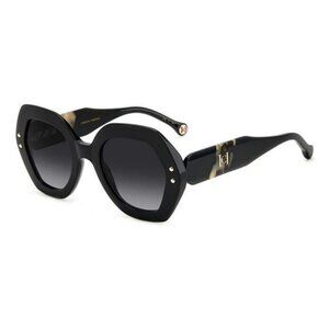 A0579Z New CAROLINA HERRERA Black Square Her 0126/S WR79O Sunglasses Women